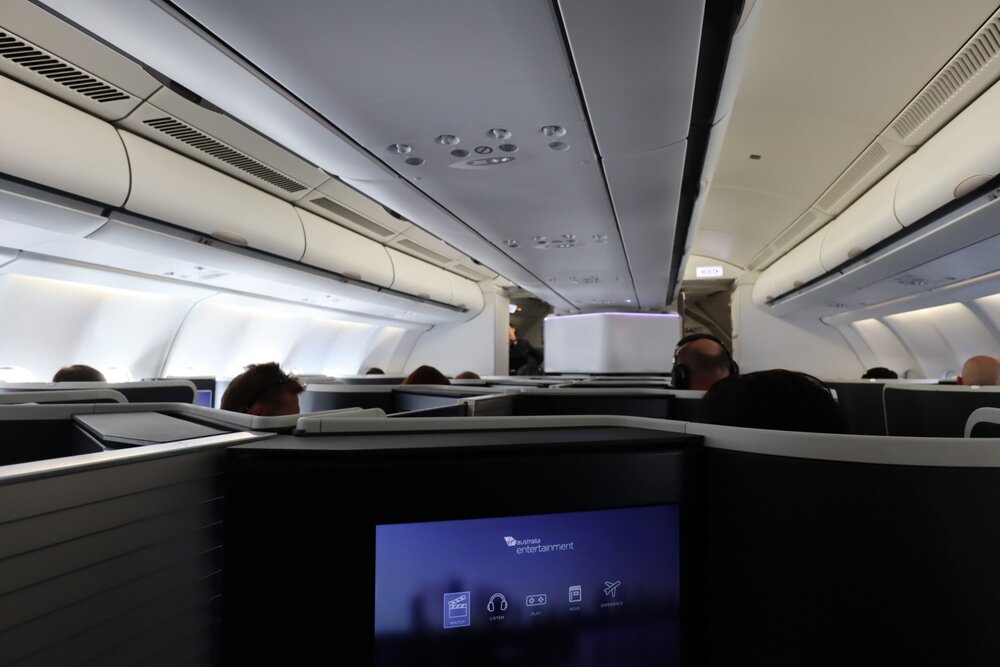 Virgin Australia business class – Seat height