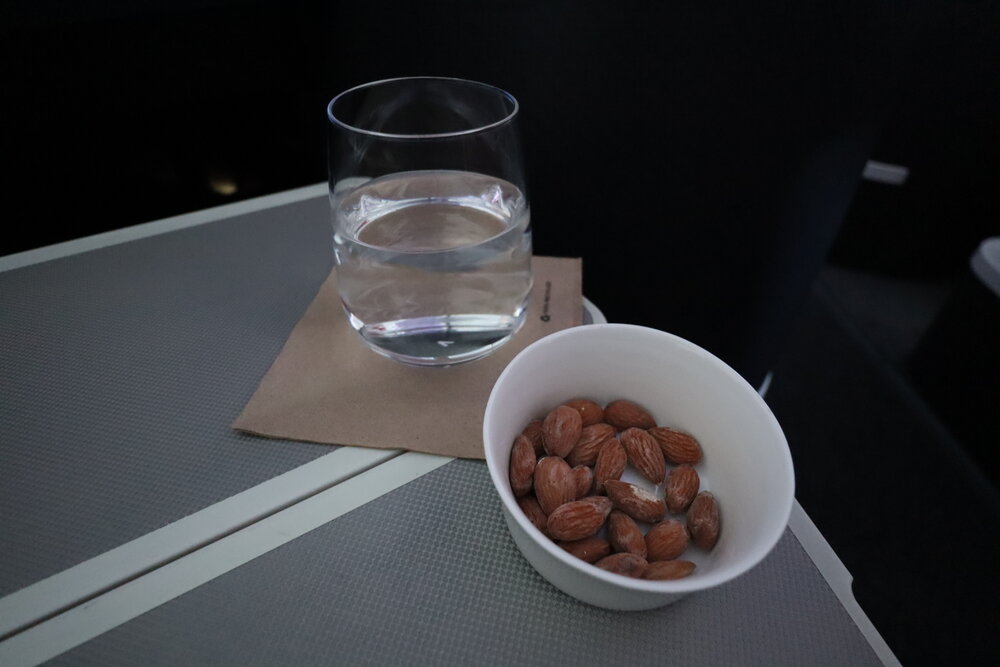 Virgin Australia business class – Almonds