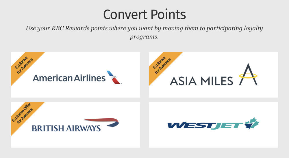 RBC convert airline pints graphic