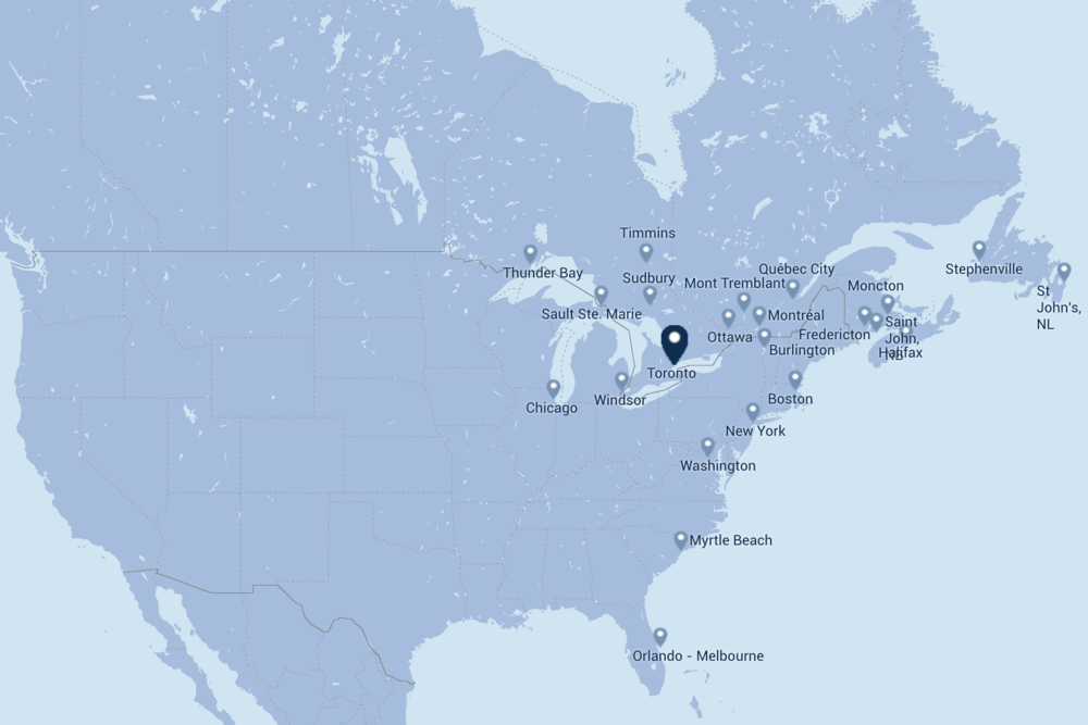 Porter Airlines destinations