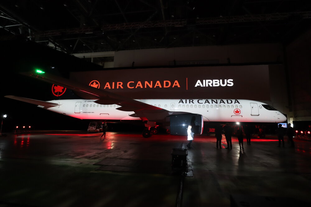 Air Canada Airbus A220 launch event