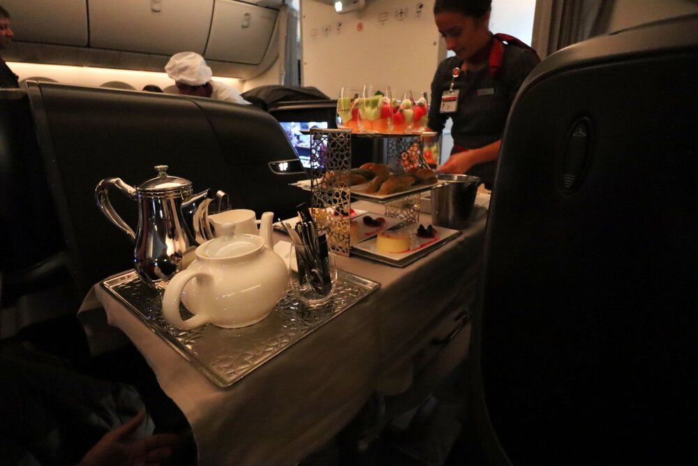 Turkish Airlines 787 business class – Dessert cart