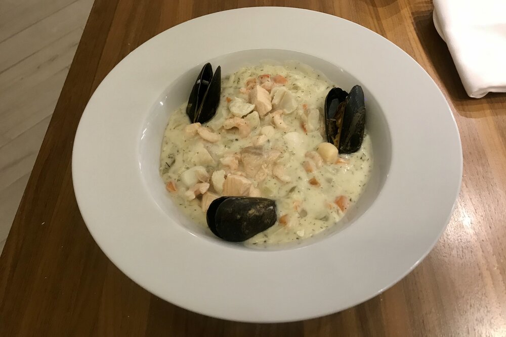 Delta St. John’s – Pinnacle Restaurant clam chowder