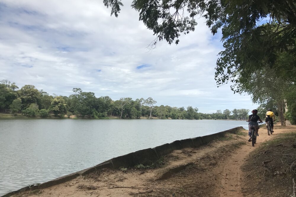 Cycling near Angkor Wat