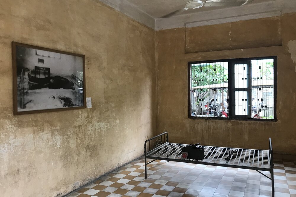 Torture &amp; interrogation room at Tuol Sleng