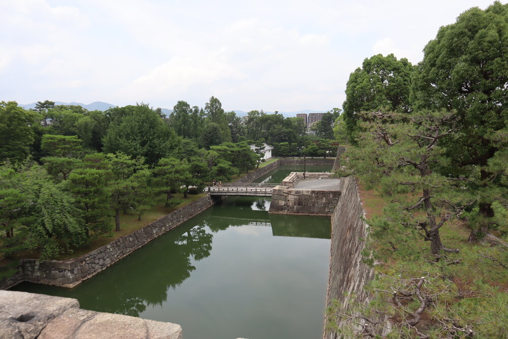 View from Nijo Castle fortifications