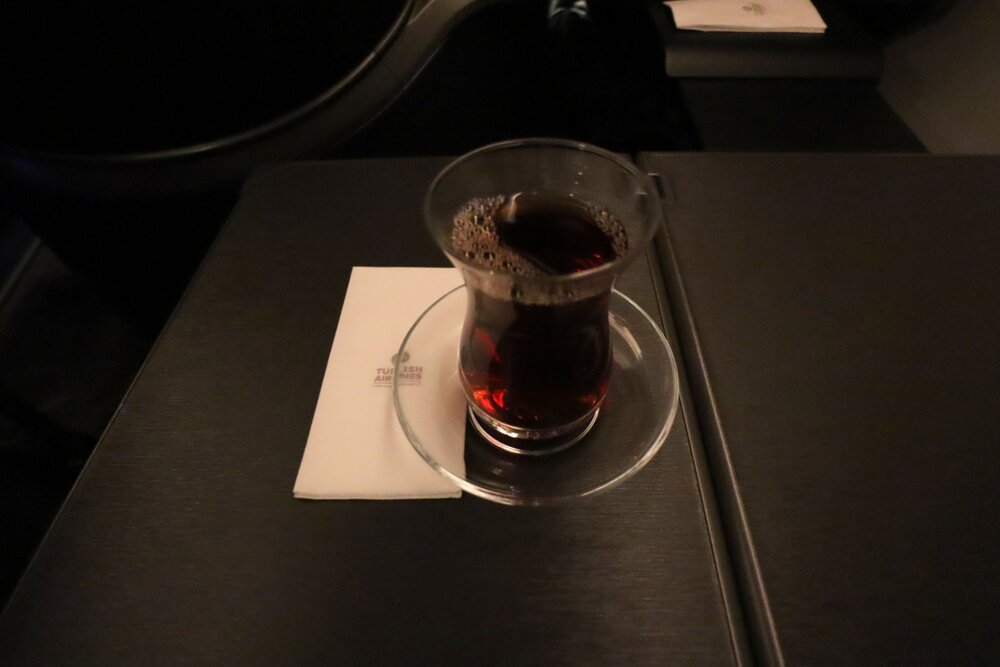 Turkish Airlines 787 business class – Black tea