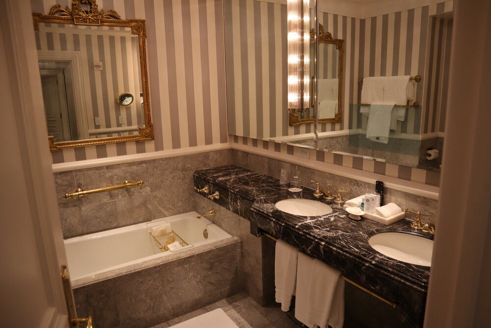 St. Regis New York – Madison Suite guest bathroom