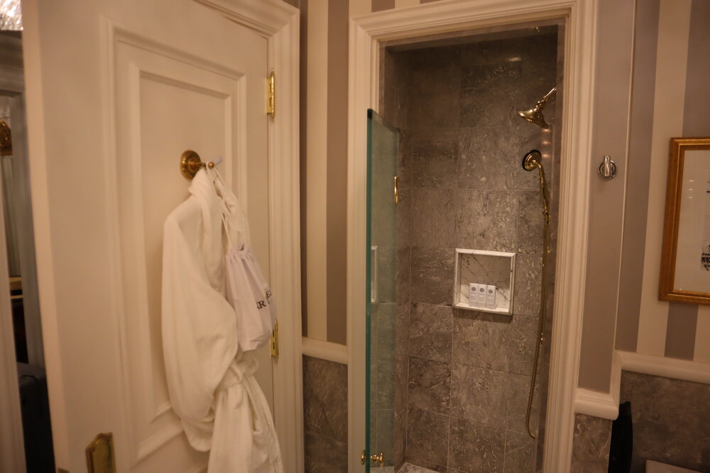 St. Regis New York – Madison Suite guest bathroom shower