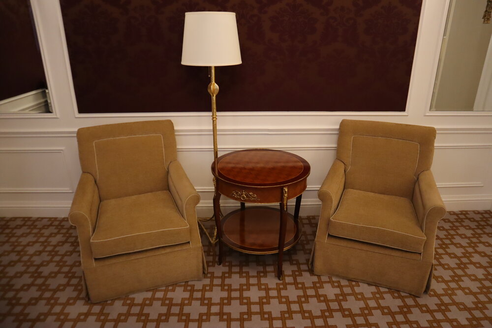 St. Regis New York – Madison Suite bedroom chairs