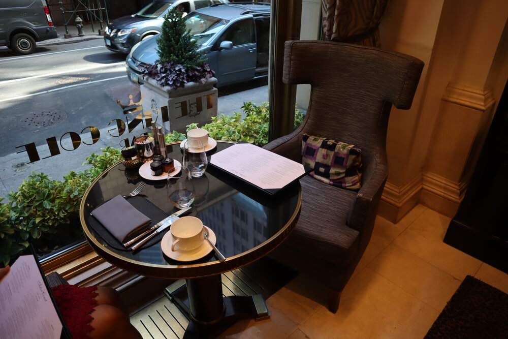 St. Regis New York – Astor Court table