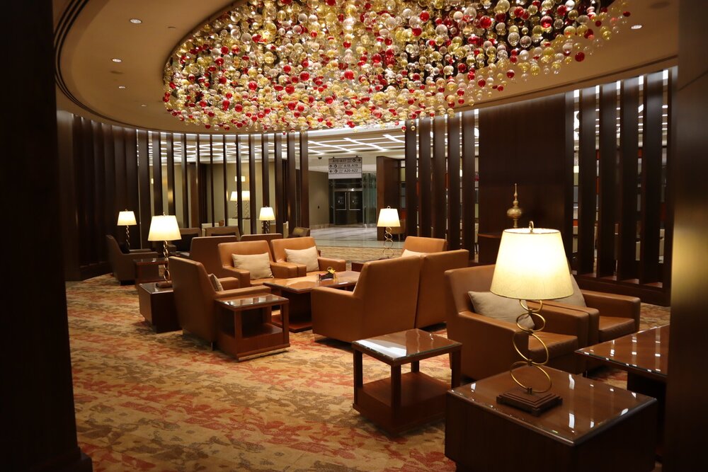 Emirates First Class Lounge (Concourse A) – Main seating area