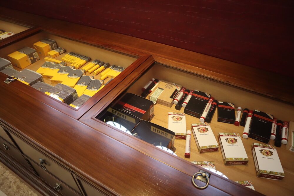 Emirates First Class Lounge (Concourse A) – Cigar selection