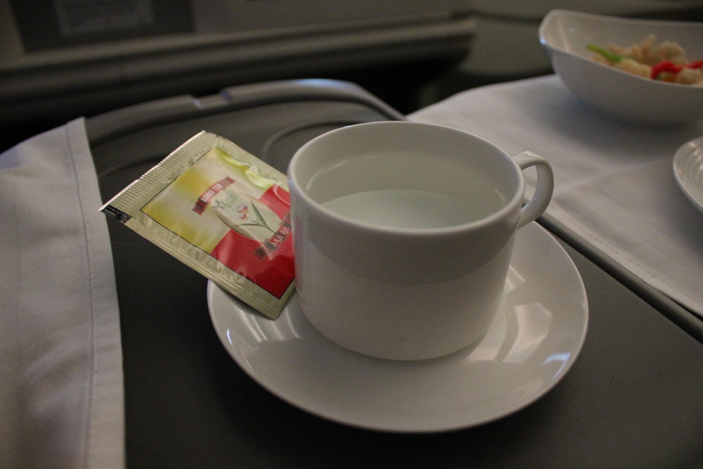 Ethiopian Airlines business class – Green tea