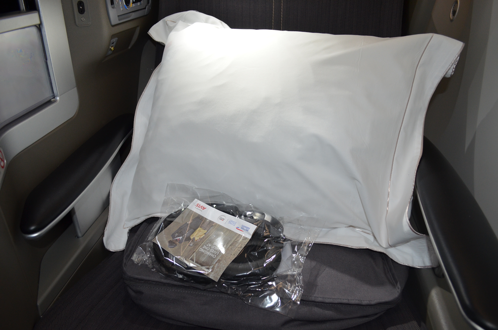 British Airways 787 business class – In-seat amenities