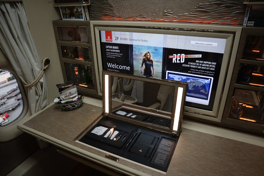 Emirates 777 New First Class – 32’’ personal television