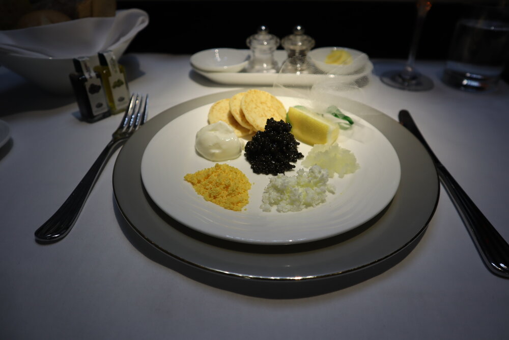 Emirates 777 New First Class – Caviar