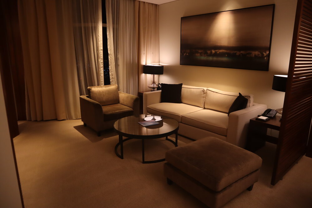 JW Marriott Marquis Dubai – Deluxe Corner Suite living area