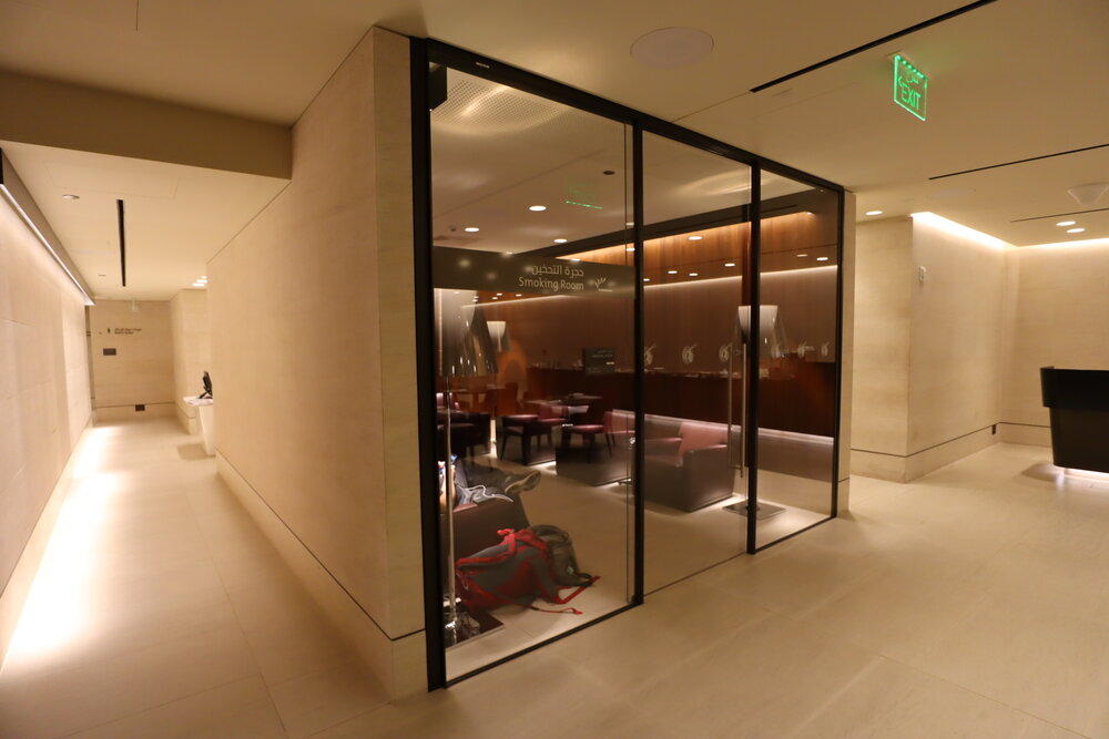 Qatar Airways Arrivals Lounge Doha – Smoking room