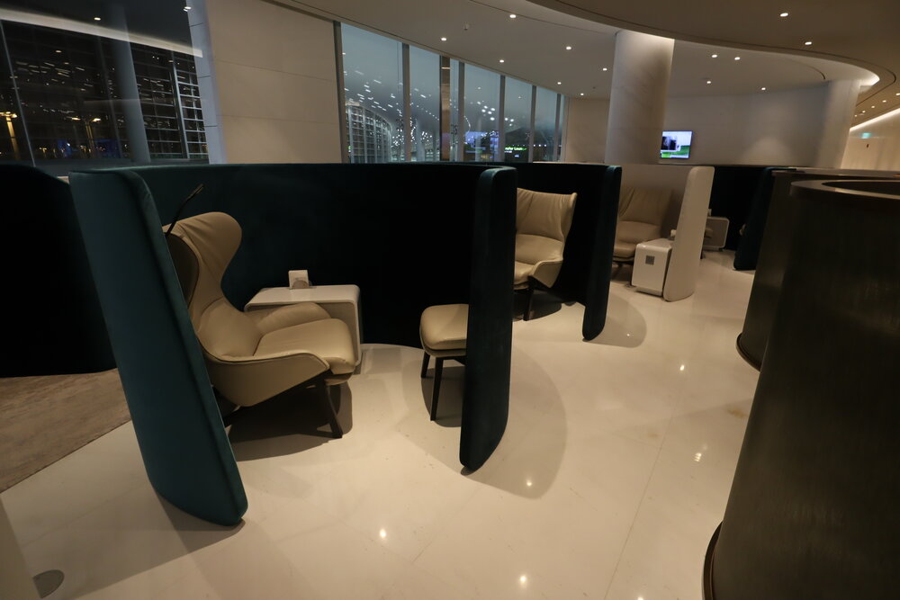 Korean Air First Class Lounge Seoul – Seating booth