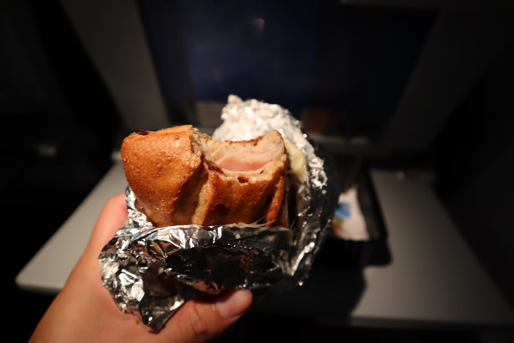 United Flight 155 – In-flight meal