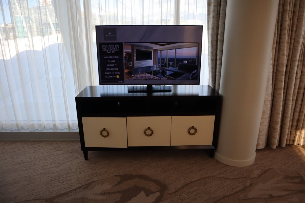 JW Marriott Parq Vancouver – Living room television