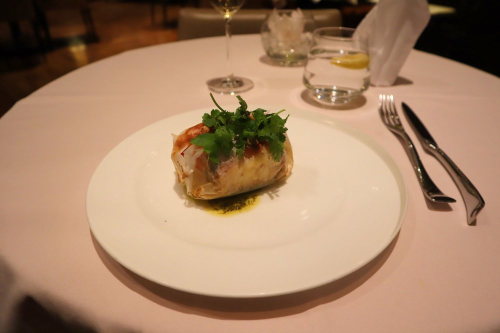 The Private Room by Singapore Airlines – Baked Chilean sea bass papillote