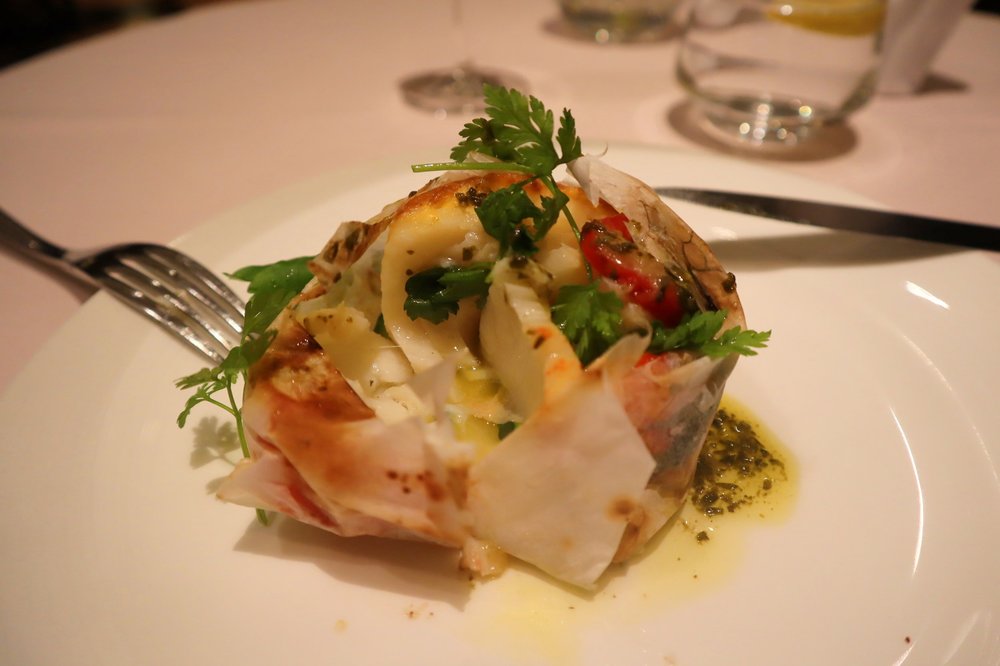 The Private Room by Singapore Airlines – Baked Chilean sea bass papillote