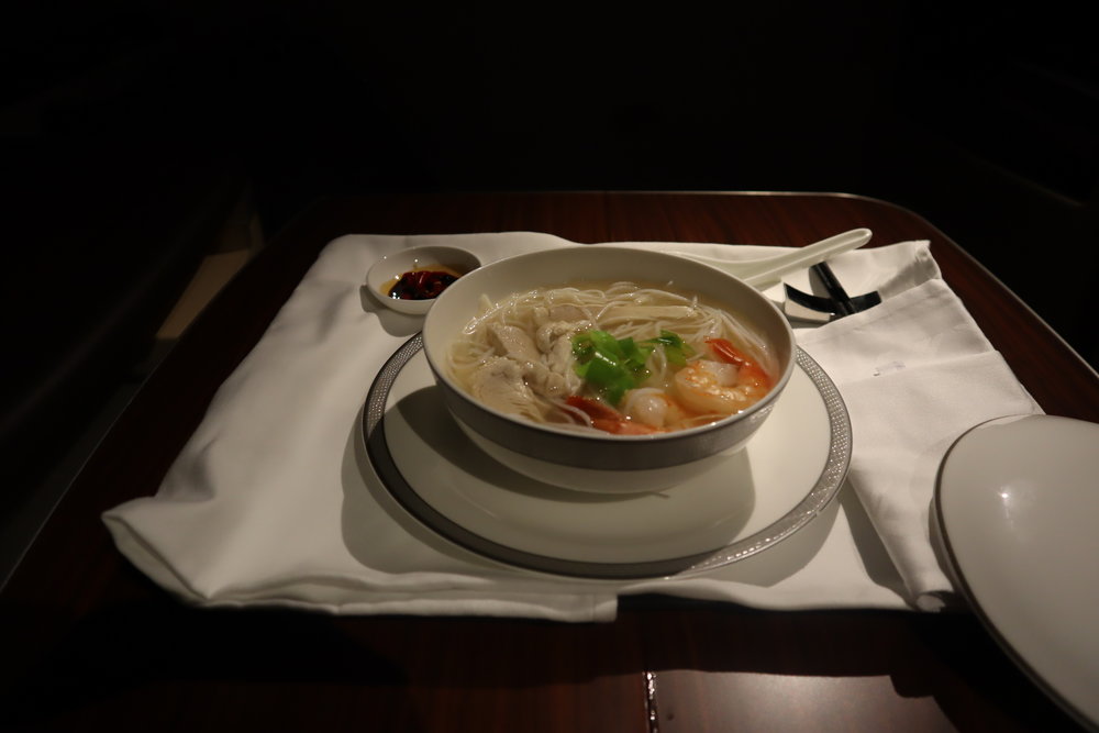 Singapore Airlines Suites Class – Bee Hoon noodles