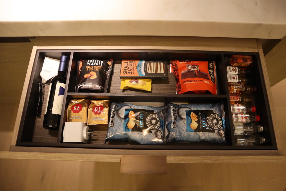 Westin Perth – Minibar snacks