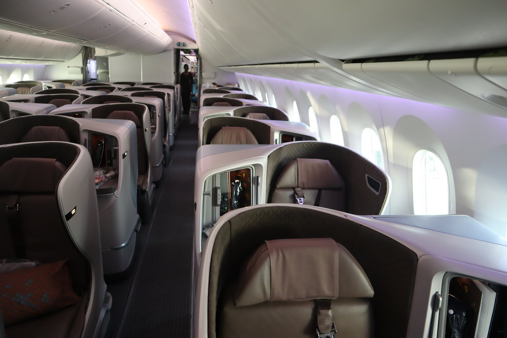 Singapore Airlines 787-10 business class – Cabin