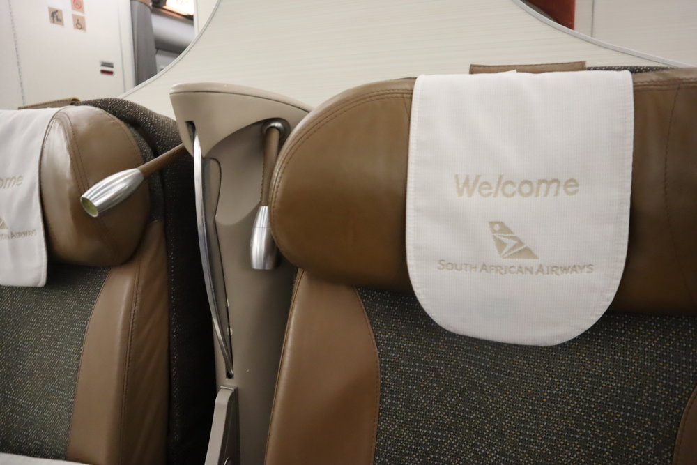 South African Airways business class – Reading lights