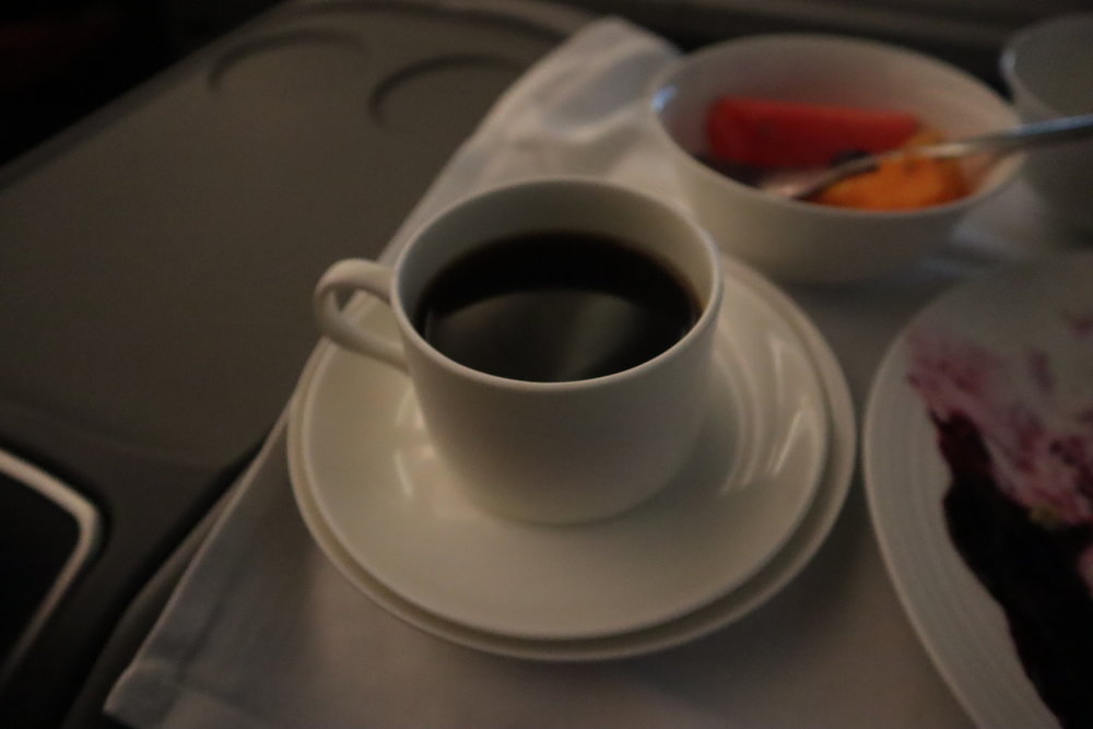 Ethiopian Airlines business class – Coffee