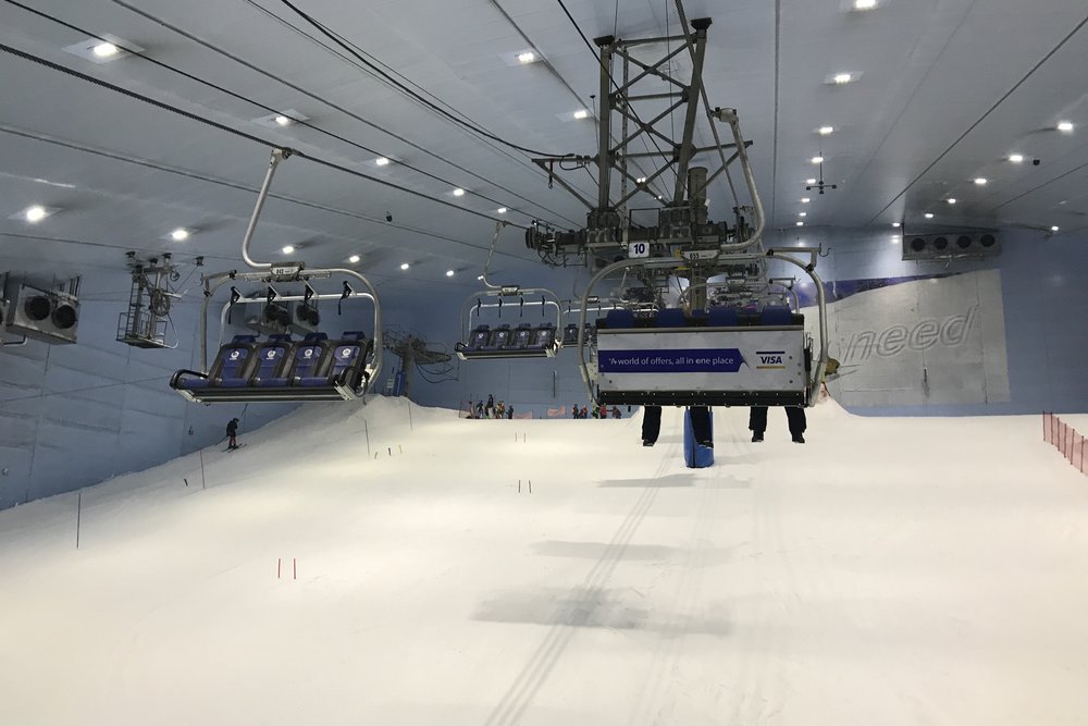 Hitting the slopes at Ski Dubai