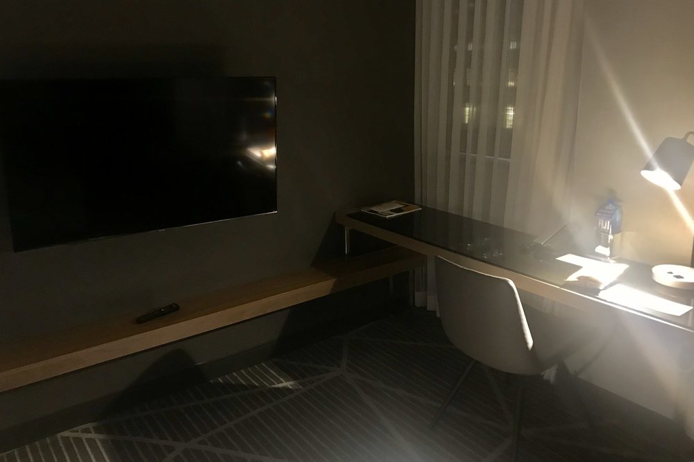 Renaissance Montreal Downtown – King Suite television and desk