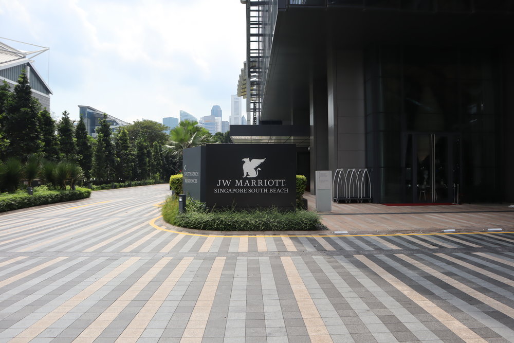 JW Marriott Singapore South Beach – Entrance sign