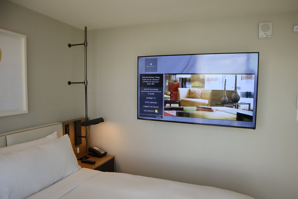 JW Marriott Parq Vancouver – Bedroom television