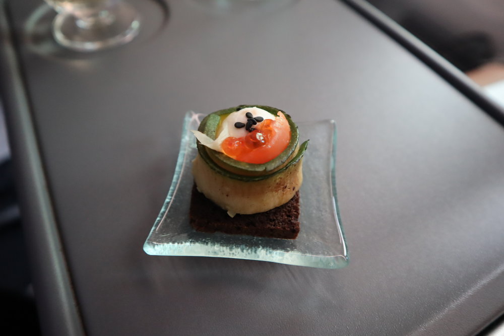 LOT Polish Airlines business class – Amuse bouche