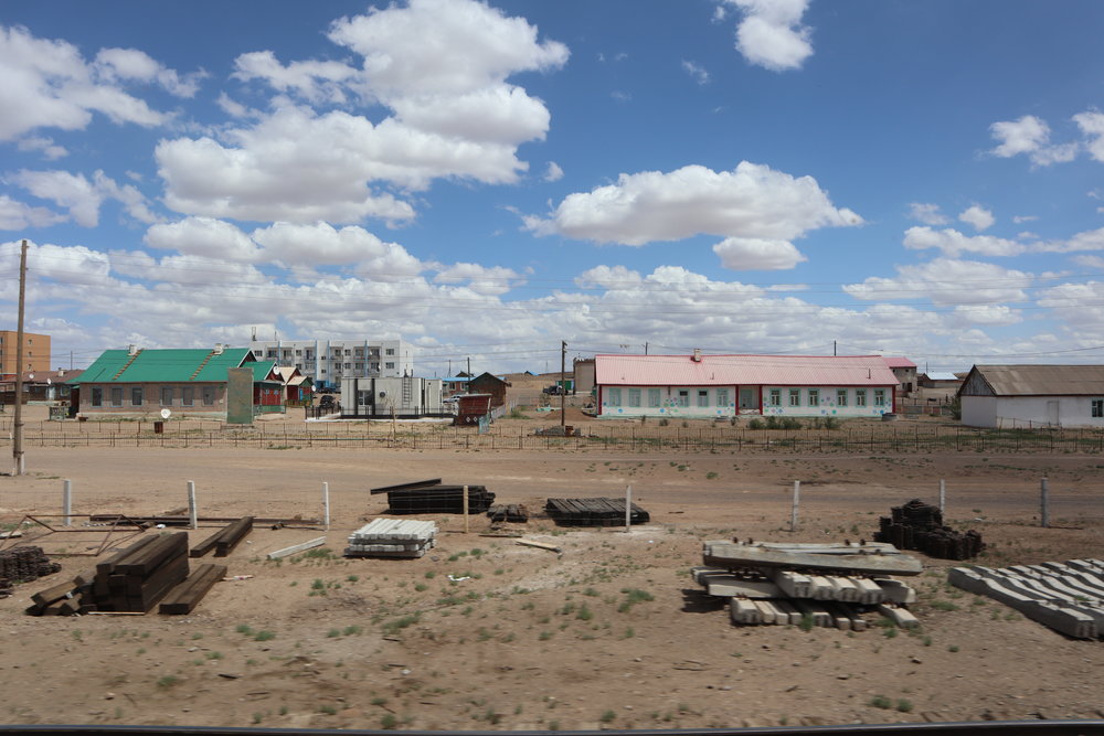 Trans-Mongolian Railway (UBTZ) Second Class – Desert settlement