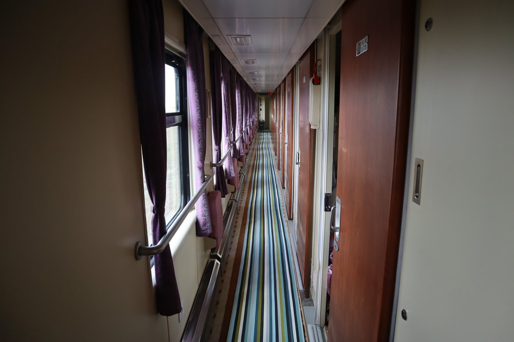 Trans-Mongolian Railway (UBTZ) Second Class – Train corridor