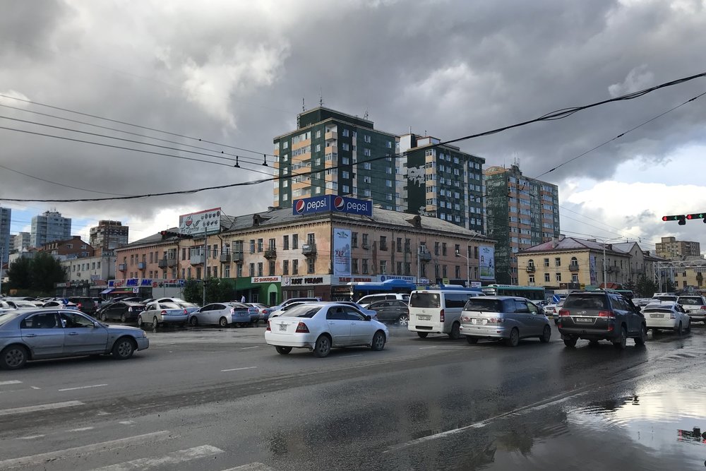 Street scene in Ulaanbaatar