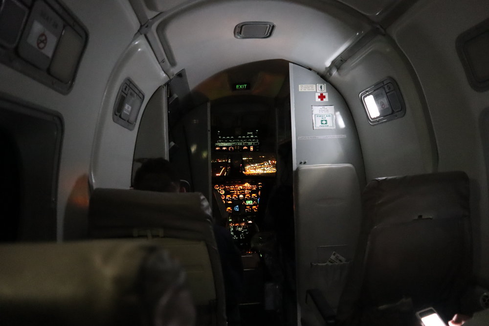 Beechcraft 1900 open cockpit