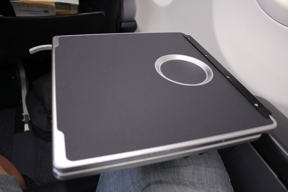 Copa Airlines business class – Tray table