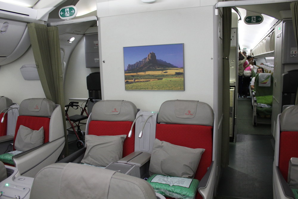 Ethiopian Airlines business class – Backdrop