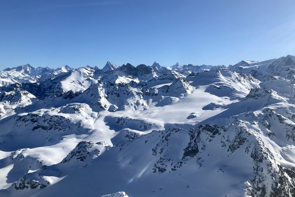 View from Mont Fort, 3,300 metres above sea level