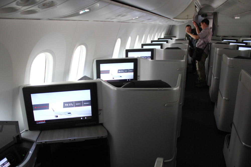 Air Canada business class – Cabin