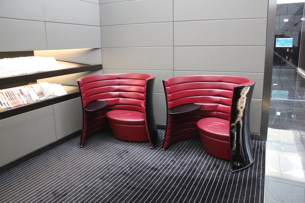 The Wing First Class Lounge by Cathay Pacific – Reading area