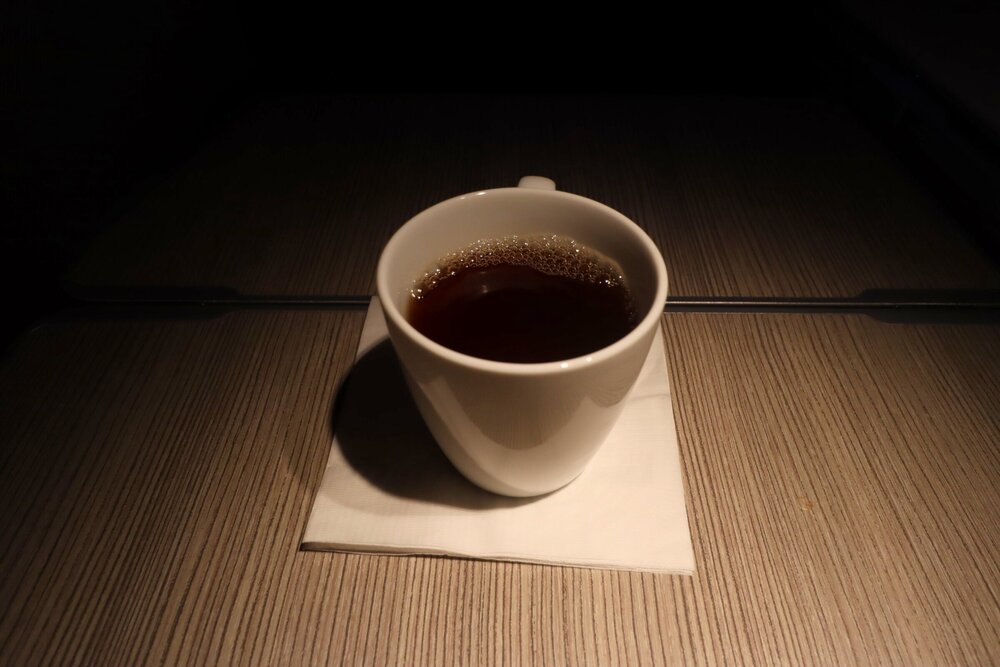 Air Canada 777 business class – Black tea