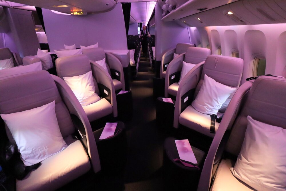 Air New Zealand business class – Cabin