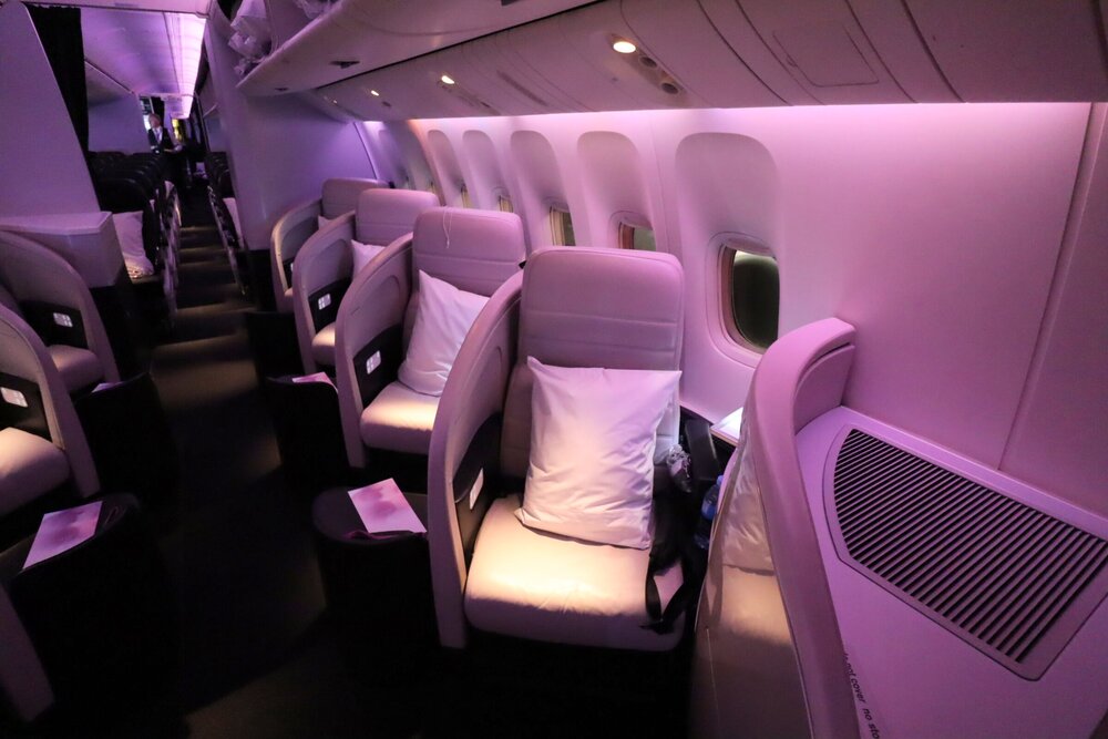 Air New Zealand business class – Cabin